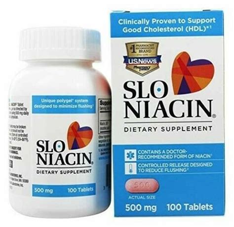 SLO-NIACIN ER 500MG 100 TABLETS | eBay