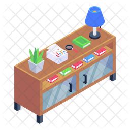 Office Cabinet Icon - Download in Isometric Style