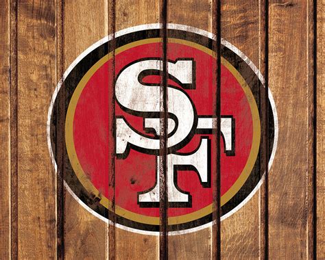 The San Francisco 49ers Wood Wall 3h Mixed Media by Brian Reaves