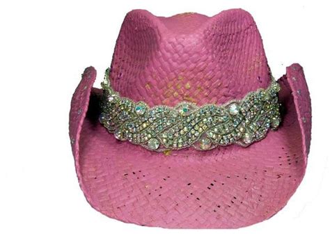 Pretty in pink bling cowboy hat by Timetwochange on Etsy