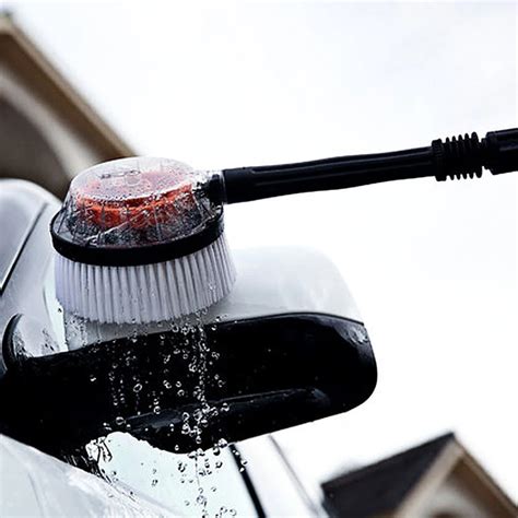 Car Wash Water Flow Brush Portable Car Washer Automatic Rotating Brush Auto Clean Tools ...