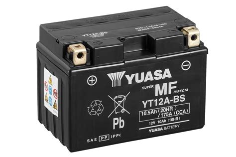 Motobaterie Yuasa Super MF 12V, 10Ah, 175A, YT12A-BS — Autodíly PEMA