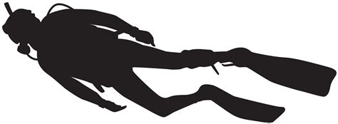 Scuba diving Underwater diving Silhouette - Diver Silhouette PNG Clip Art Image png download ...