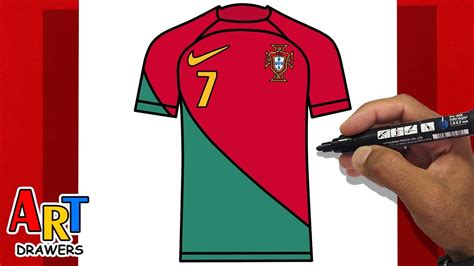 How To Draw Cristiano Ronaldo PORTUGAL Shirt 7 CR7 - UR · Cristiano ...