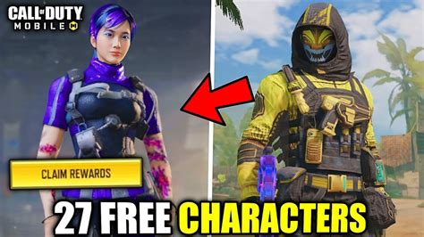 *NEW* How To Get 27 FREE Character Skins In Cod Mobile Season 10! - YouTube