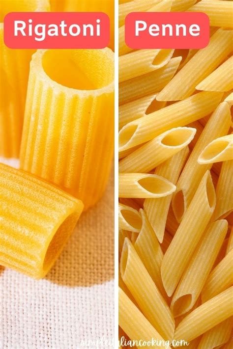 Rigatoni vs Penne Explained - Simple Italian Cooking