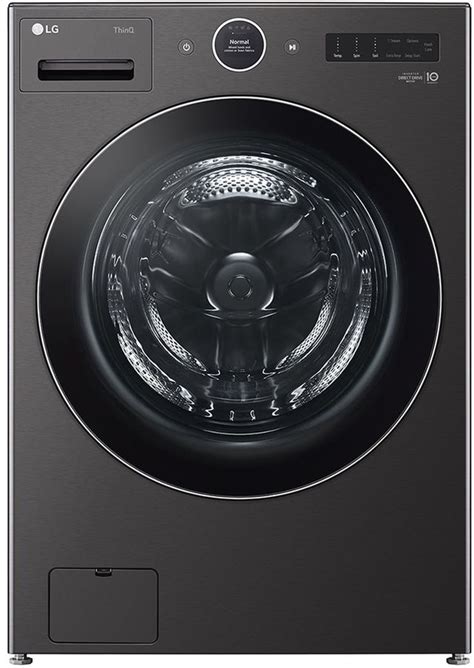 LG 5.0 Cu. Ft. Black Steel Front Load Washer | Malkin's Appliances ...