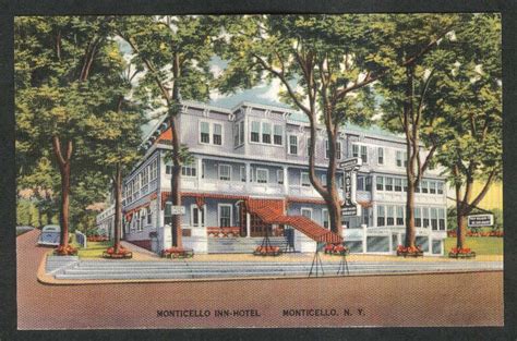 Monticello Inn-Hotel Monticello NY postcard 1930s