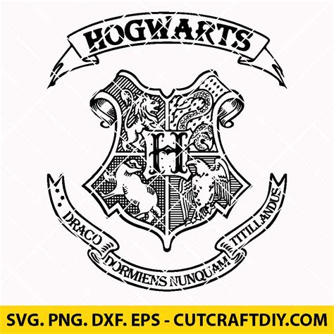 Hogwarts Logo SVG, Hogwarts Crest SVG, Harry Potter SVG