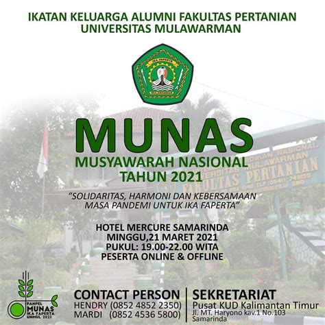 Musyawarah Nasional IKA Fakultas Pertanian Universitas Mulawarman | Fakultas Pertanian