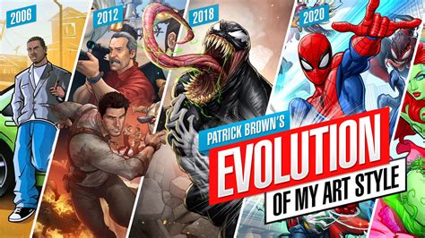 The Evolution of my Art Style by PatrickBrown on DeviantArt