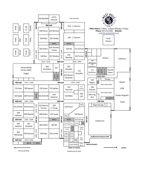 WHMS Map – West Hills Middle