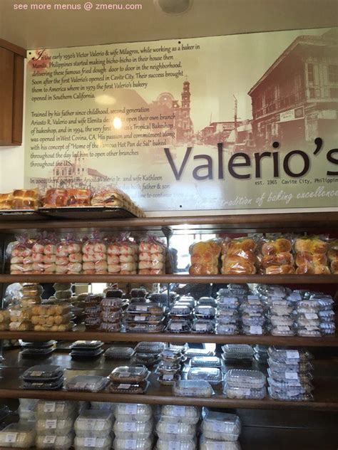 Online Menu of Valerios Tropical Bakeshop Restaurant, Union City, California, 94587 - Zmenu