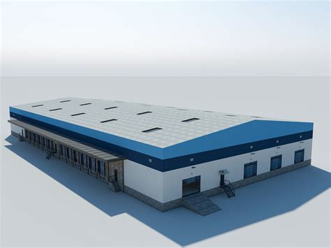 3D interior exterior warehouse model - TurboSquid 1561943