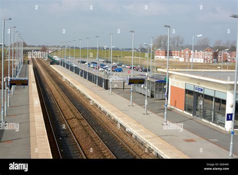 Buckshaw village railway station, Euxton, Lancashire, UK Stock Photo - Alamy