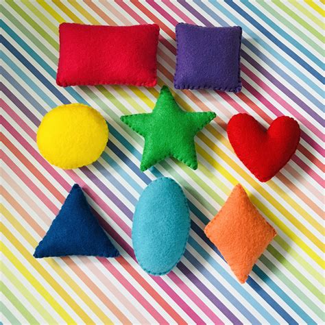 Felt Shapes Learning Shapes Geometric Felt Shapes Learning - Etsy