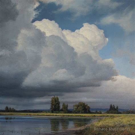 Renato Muccillo Fine Arts Studio - "Approaching Storm" - study | Cloud painting, Sky painting ...