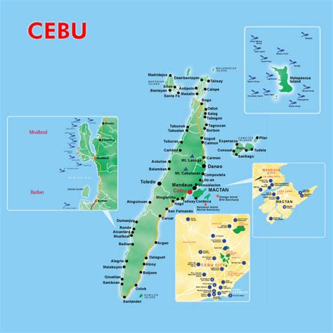 Cebu Tourist Map - Cebu • mappery