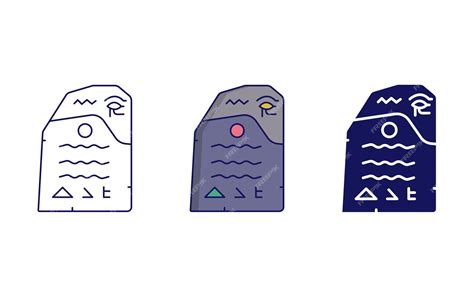 Premium Vector | Rosetta stone vector icon