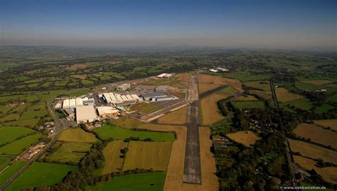 BAE Samlesbury factory and airfield aerial photo | aerial photographs of Great Britain by ...