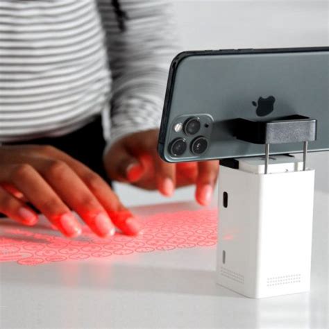 Laser keyboard projector - hologram virtual keyboard projector with bluetooth for smartphone ...