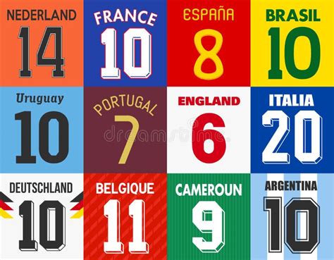 Soccer Shirt Numbers Stock Illustrations – 354 Soccer Shirt Numbers ...