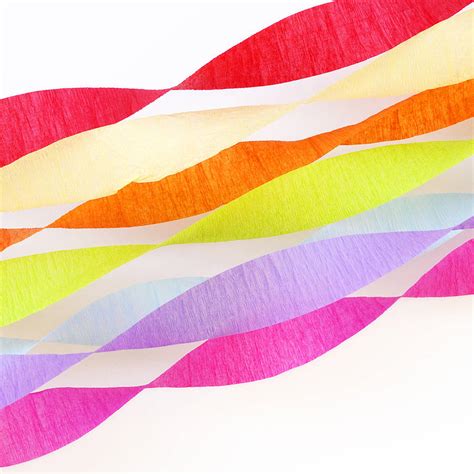 set of three crepe paper streamers by peach blossom ...