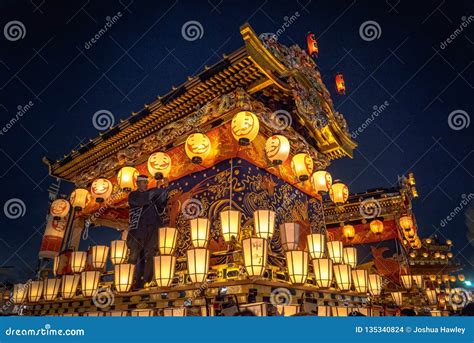 Chichibu Night Festival editorial stock image. Image of lantern - 135340824