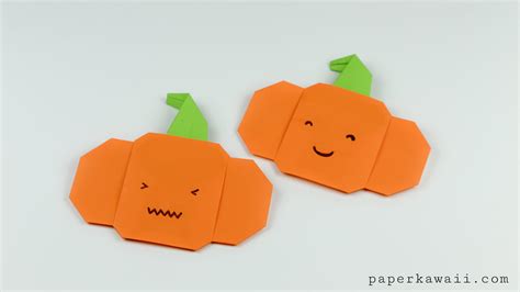 Easy Origami Pumpkin Tutorial For Halloween! - Paper Kawaii