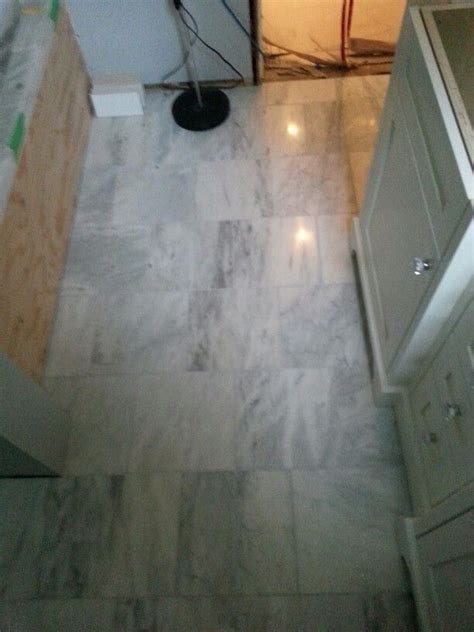 Carrera marble heated floors | Flooring, Heated floors, Carrera marble