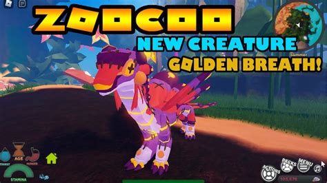 New Creature Zoocuu Golden breath ability - Creatures of Sonaria - YouTube