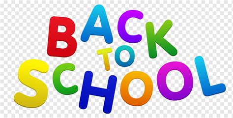 School, Back to School Colorful, text, logo, school Clipart png | PNGWing