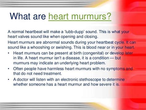 Heart murmurs: what you need to know