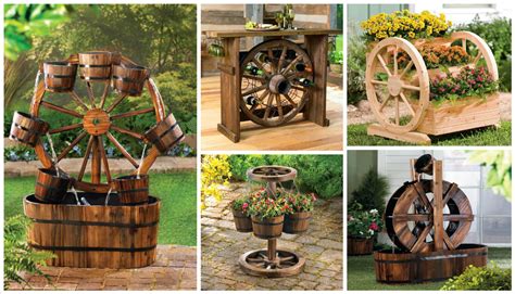 10 DIY Ideas How To Use Wagon Wheel In Garden Decor