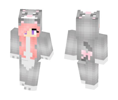 Install Cat Girl With Pink Hair Skin for Free. SuperMinecraftSkins