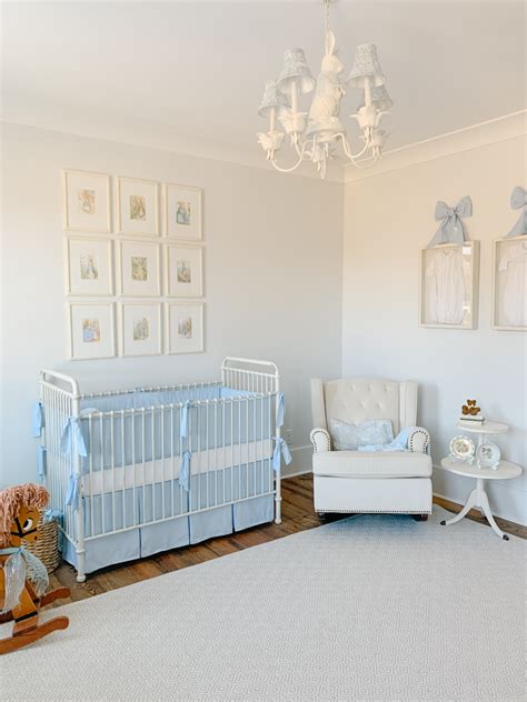 Traditional Blue and White Classic Baby Boy Nursery - Home and Hallow