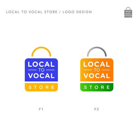 LOCAL TO VOCAL STORE LOGO DESIGN OPTIONS on Behance