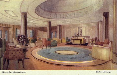 Cabin Lounge - the Mauretania | Rms mauretania, Luxury cruise ship ...