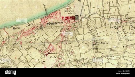 Woolwich Map, 1799 Stock Photo - Alamy