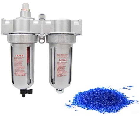 3/8" Compressed air in line filter & desiccant air dryer combination SPRAY GUN EQUIPEMENT PAINT ...