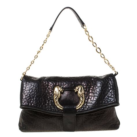 Bvlgari Black Leather Leoni Flap Shoulder Bag Bvlgari | TLC