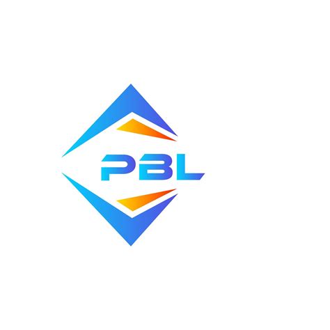 PBL abstract technology logo design on white background. PBL creative ...