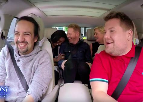 Lin-Manuel Miranda joined James Corden for Broadway Carpool Karaoke (VIDEO).