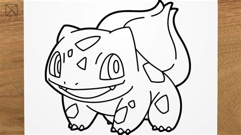 How to draw BULBASAUR (Pokémon) step by step, EASY