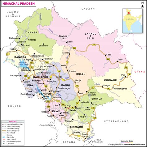 Political Map Of Himachal Pradesh – Map Of California Coast Cities