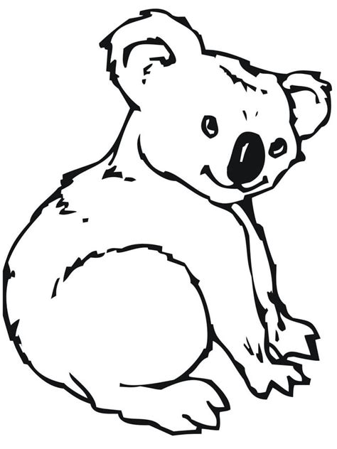 Coloriages: Koala imprimable, gratuit, pour les enfants et les adultes