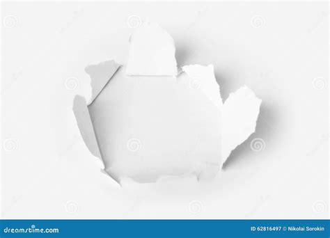 Hole punched in the paper stock image. Image of frame - 62816497