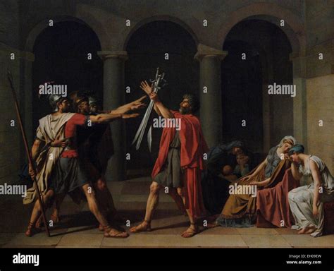 Jacques louis david oath horatii hi-res stock photography and images - Alamy