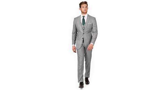 Grey Glen Plaid 3 Piece Suit - Oliver Wicks