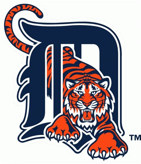 Detroit Tigers Primary Logo History | Detroit tigers baseball, Detroit tigers, Mlb detroit tigers